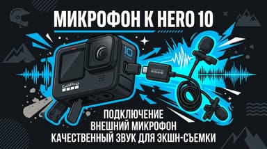 Как подключить микрофон к GoPro Hero 10: адаптеры, настройка и нюансы