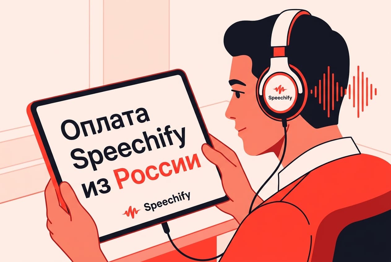 Как оформить подписку Speechify из России в 2026 году: без зарубежной карты