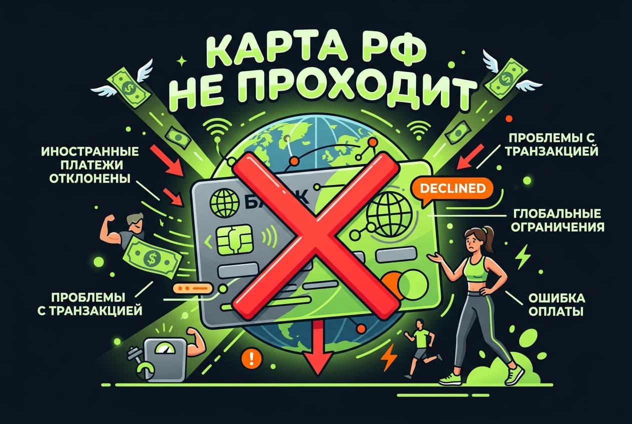 Как оплатить FitShow из России в 2026 году: фитнес-подписка без зарубежной карты — фото 3