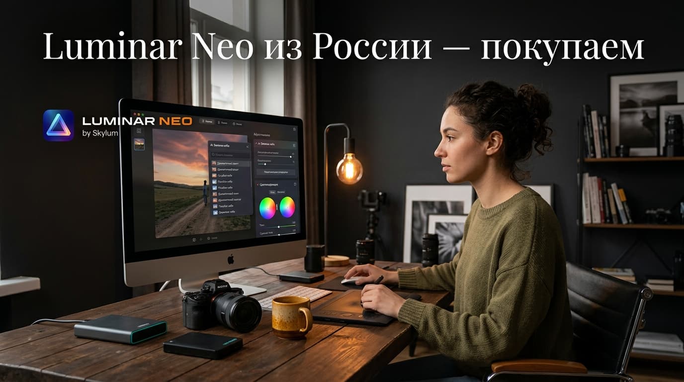 Luminar Neo из России в 2026: рабочие способы оплаты и что реально умеет редактор