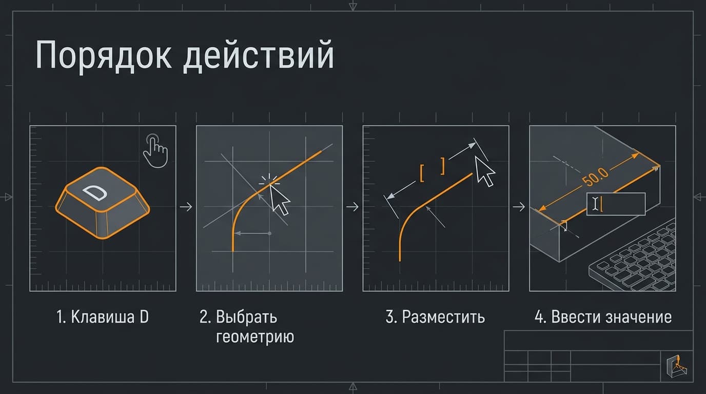 Как задать размер скетча в Fusion 360 и почему он иногда не ставится — фото 1