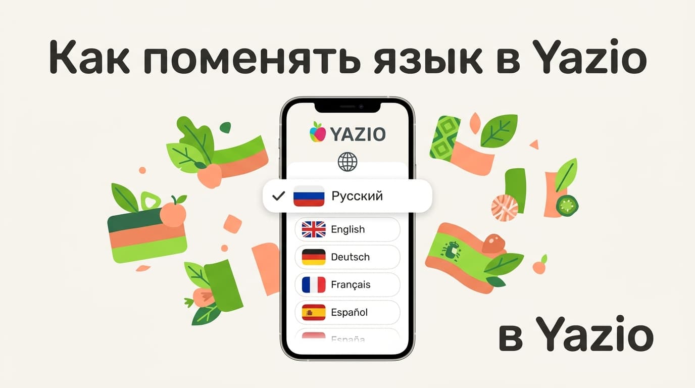 Как поменять язык в Yazio: пошаговая инструкция для iOS и Android