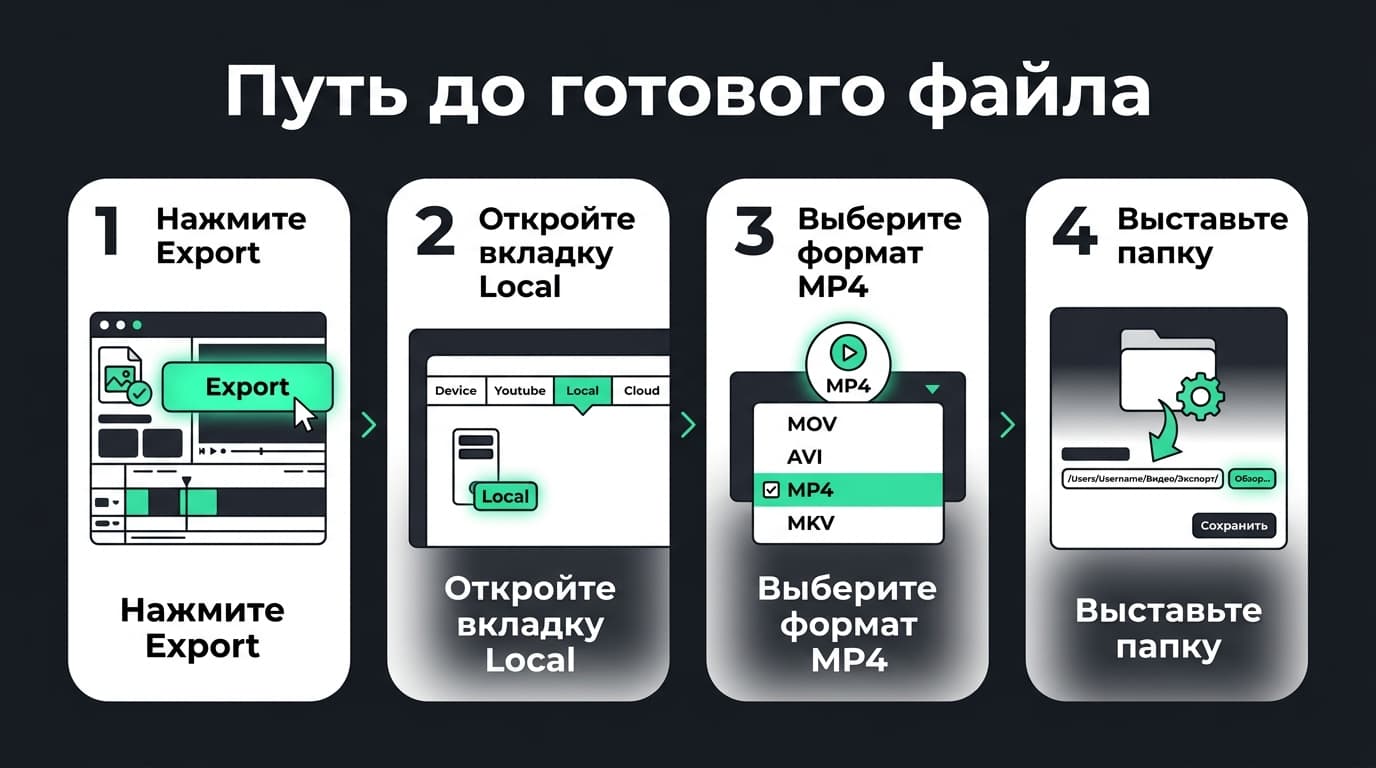 Filmora: как сохранить видео в формате MP4 и не испортить его настройками экспорта — фото 1