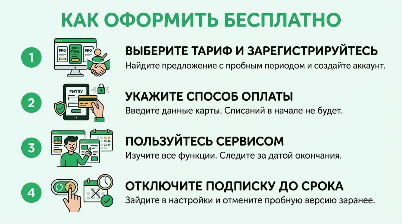 Как оформить бесплатную подписку и не попасть на списание в 2026 году — фото 2