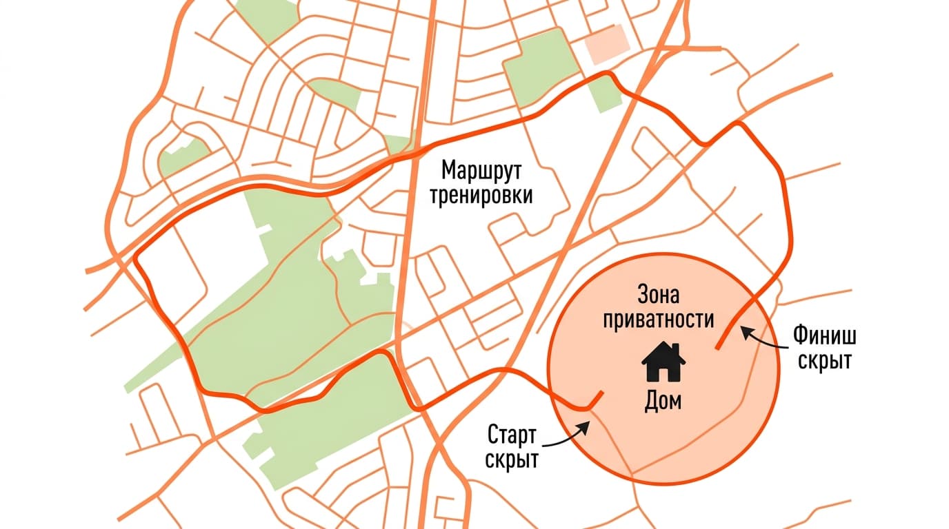 Зоны приватности в Strava: как скрыть от чужих глаз свой дом на карте тренировок — фото 1