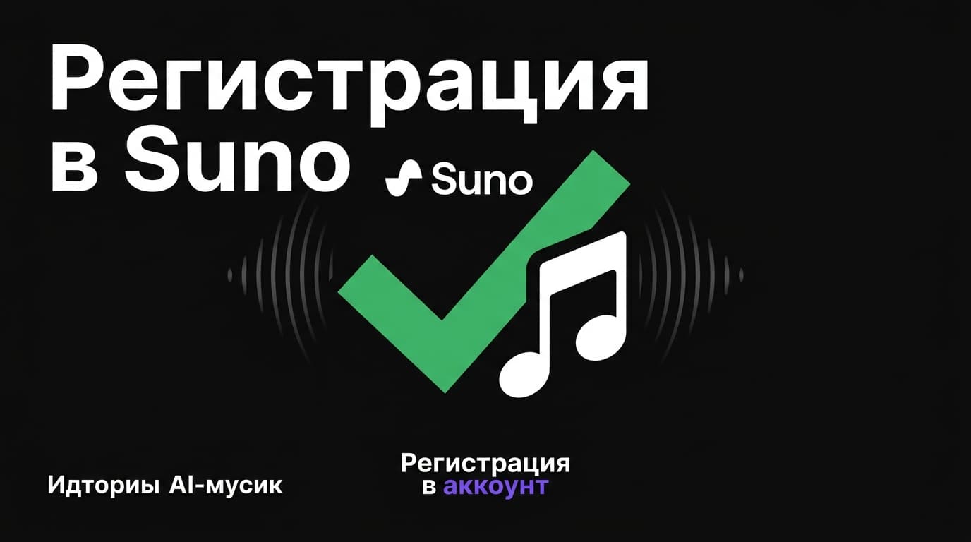Регистрация в Suno: как создать аккаунт и начать генерировать музыку без VPN