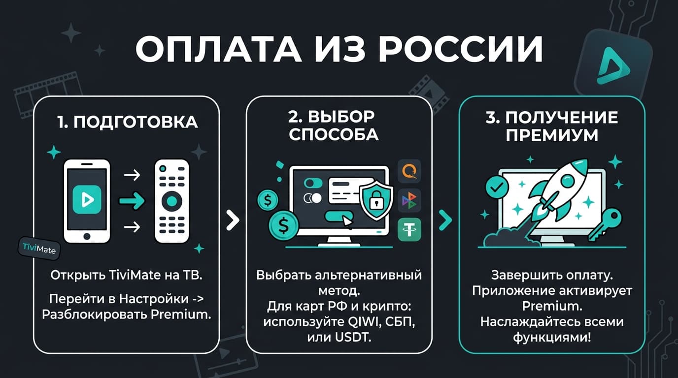 Как оплатить TiviMate из России в 2026 году — фото 3