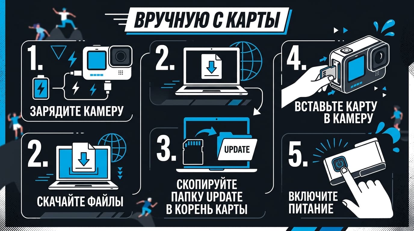 Как обновить GoPro Hero 13 в России: через приложение и вручную с карты — фото 3