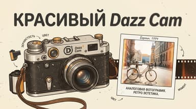 Как настроить Dazz Cam красиво: линзы, плёнки и настройки под живое плёночное фото