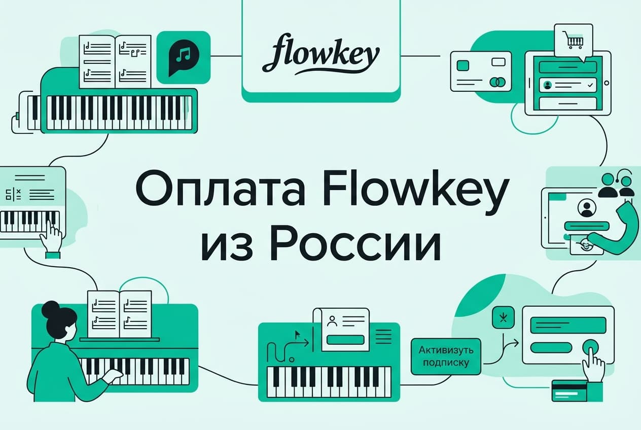 Как оформить подписку Flowkey из России в 2026 году: без зарубежной карты