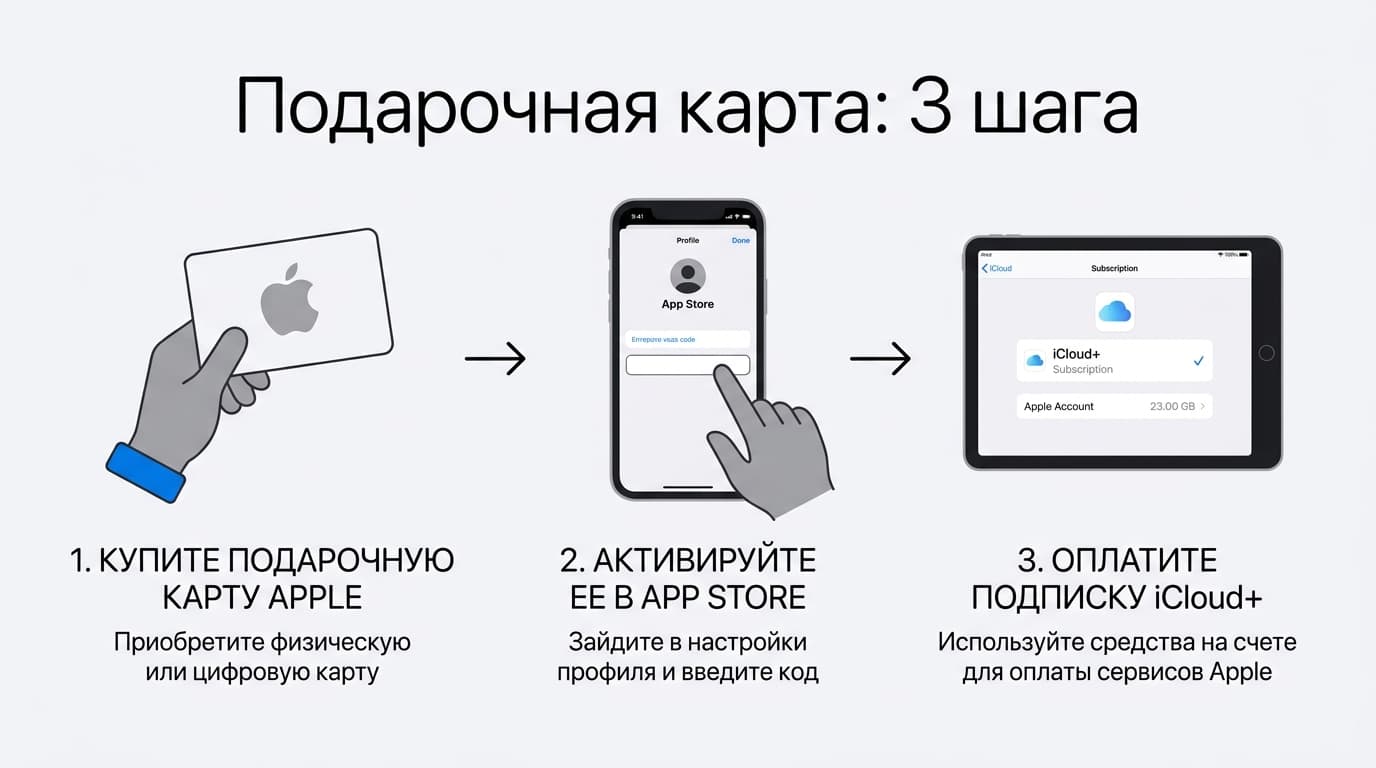 iCloud+ на айфоне из России в 2026: рабочие способы оплаты — фото 3