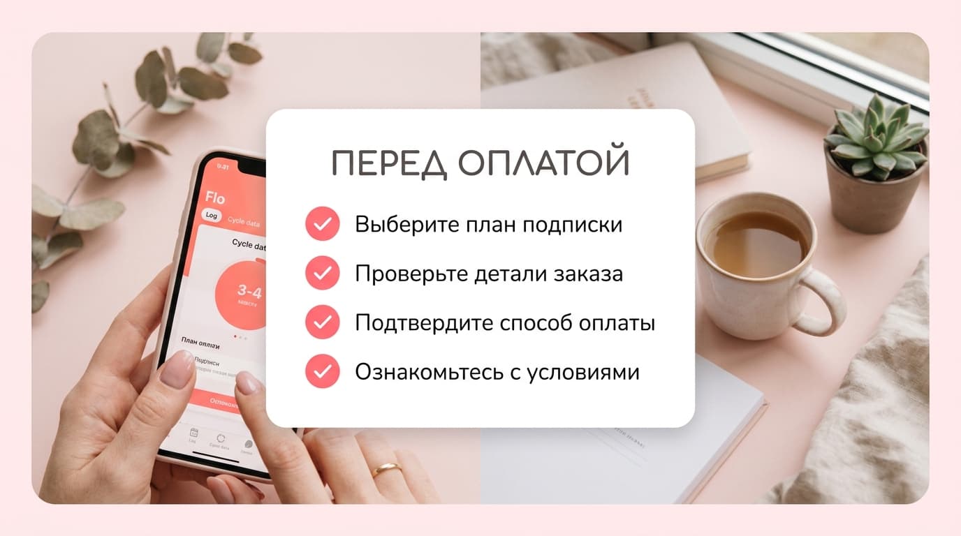 Как оплатить подписку Flo через айфон из России в 2026 году — фото 4