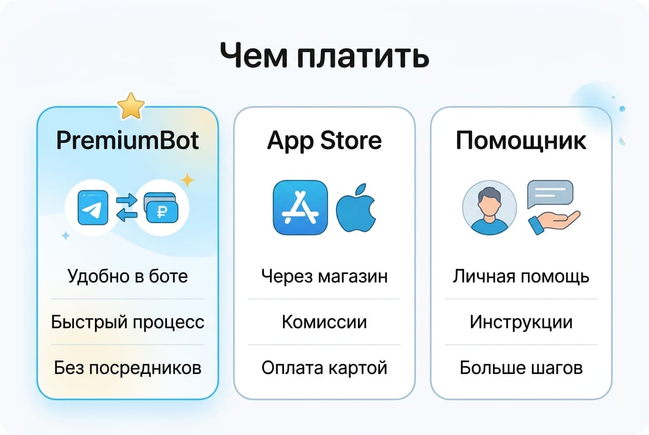 Как оплатить Telegram Premium после блокировки способов оплаты в 2026 году — фото 2