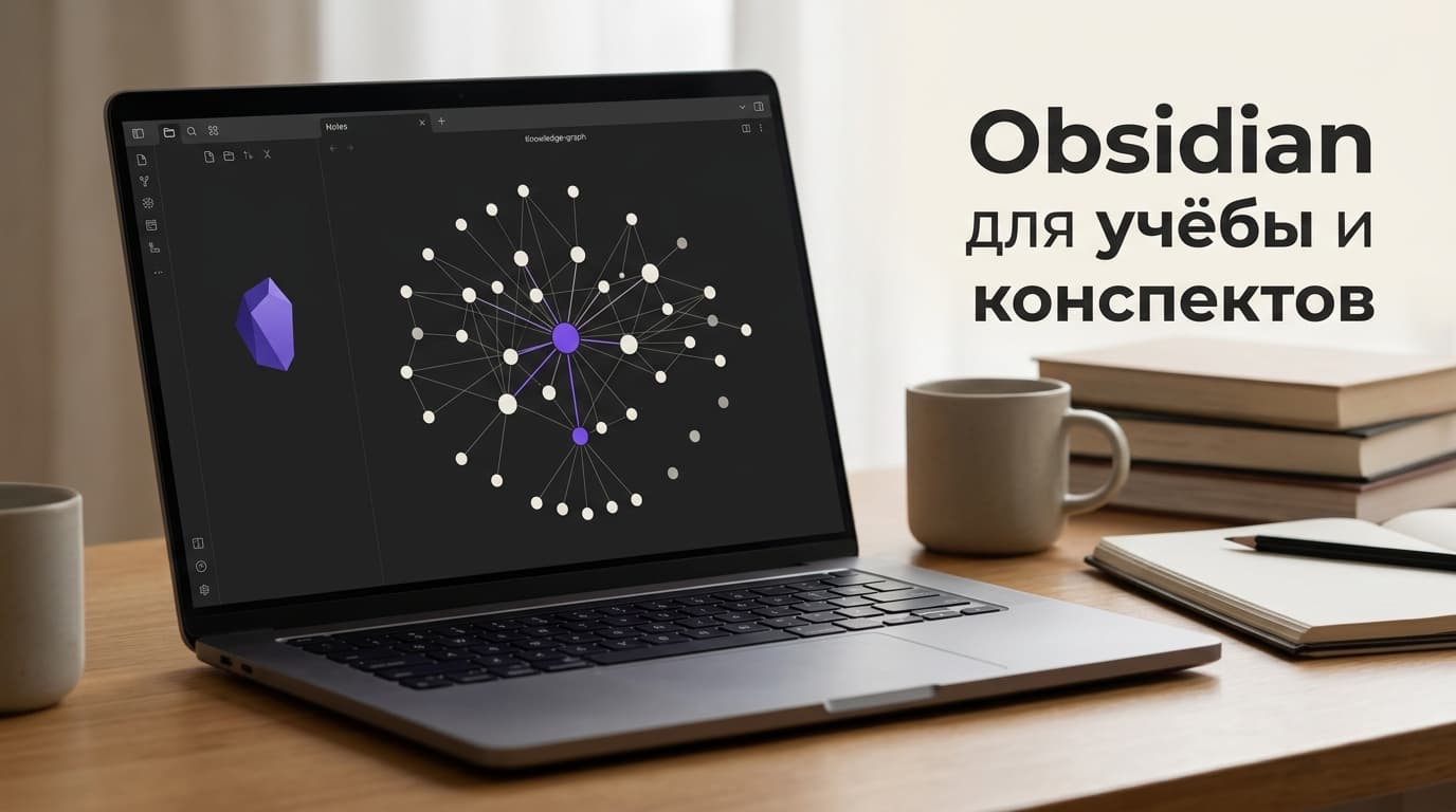 Как я организовал учебные конспекты в Obsidian, когда предметов стало слишком много