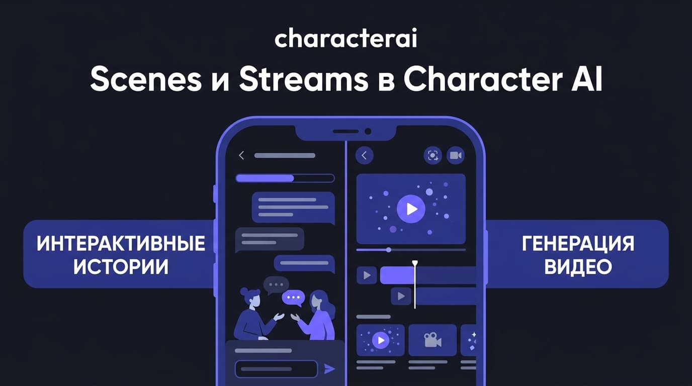 Что такое Scenes и Streams в Character AI: разбираемся в двух новых функциях