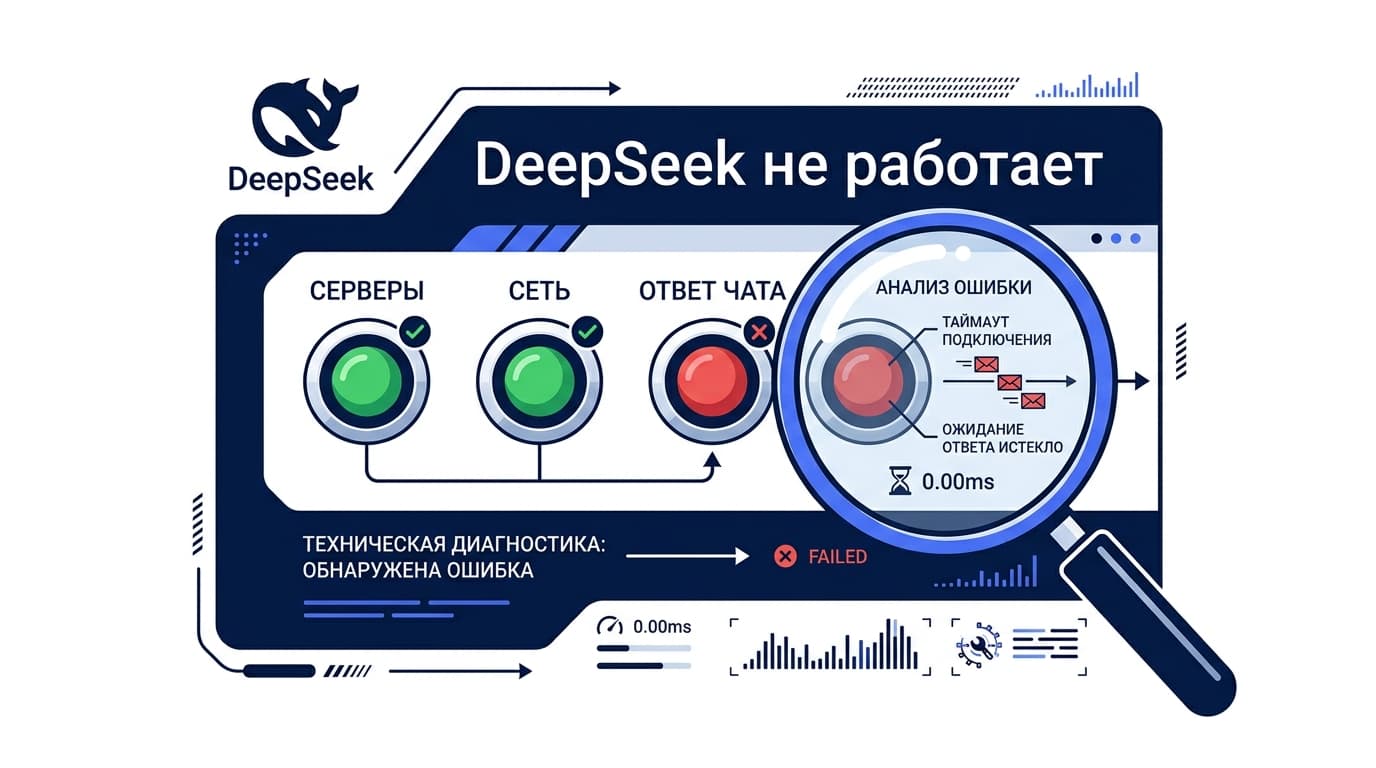 DeepSeek не работает: что именно сломалось и как это чинить