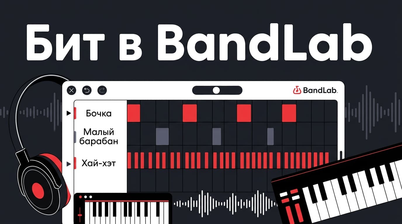 Как собрать бит в BandLab с нуля: от барабанов до готового инструментала