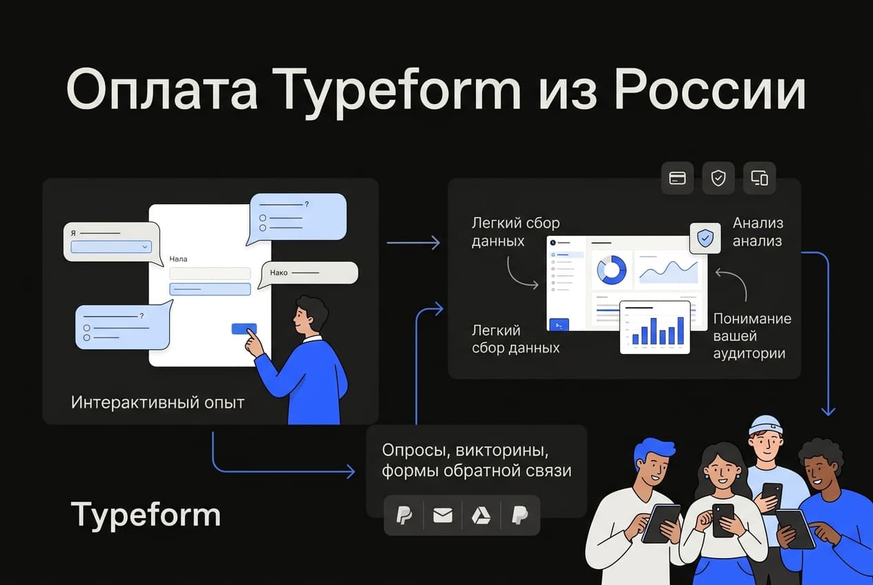 Как оформить подписку Typeform из России в 2026 году: без зарубежной карты