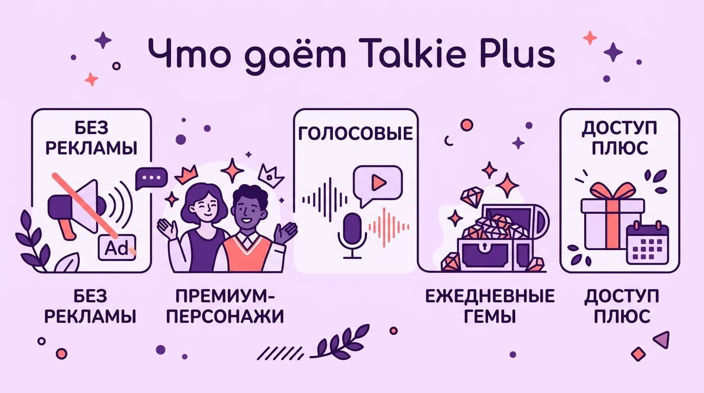 Как оформить подписку Talkie из России в 2026 году: Talkie Plus, гемы и оплата — фото 1