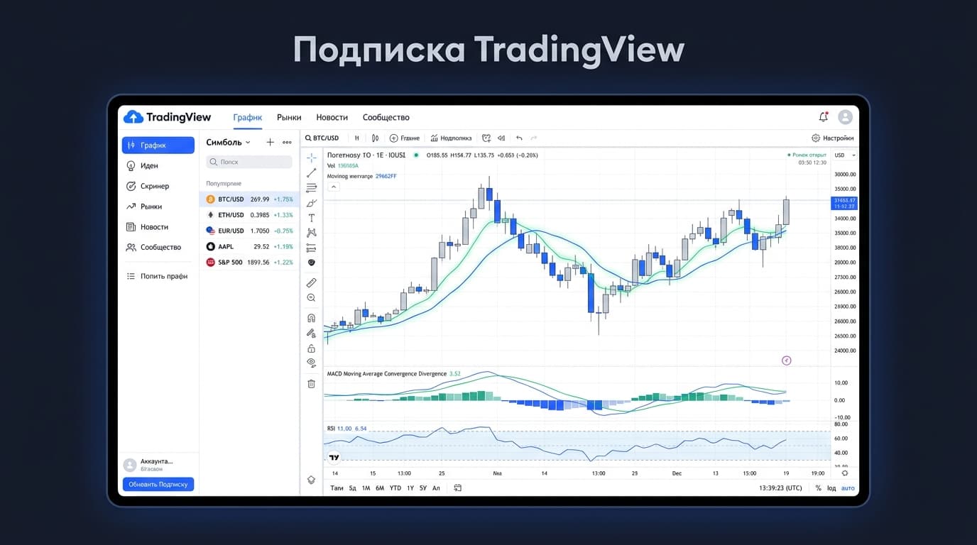 Как оформить подписку TradingView из России в 2026 году