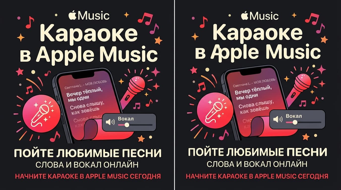 Apple Music для караоке: как включить Apple Music Sing и что для этого нужно