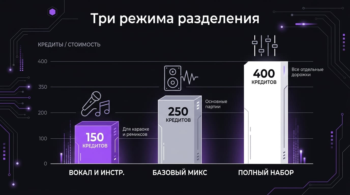 Как разделить трек на дорожки (стемы) в Suno: пошаговая инструкция — фото 3
