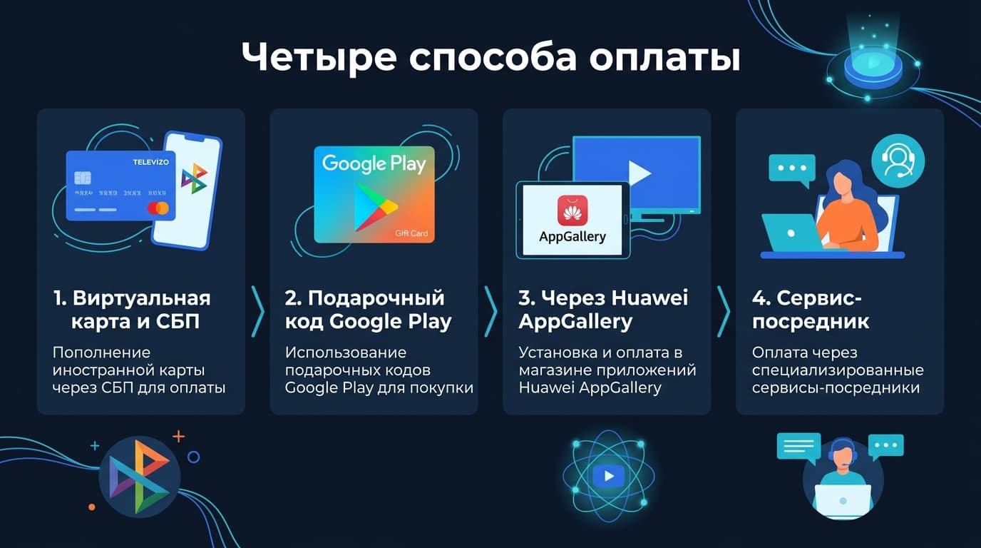 Televizo оплатить подписку: как купить Premium из России в 2026 году — фото 3