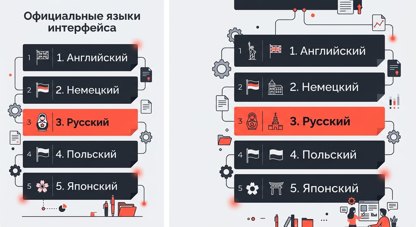 WPS Office: как поменять язык на русский, если его нет в списке — фото 1
