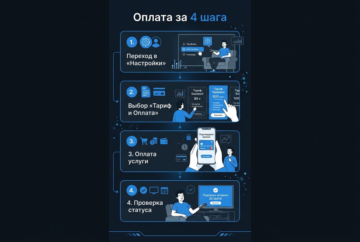 Как оплатить подписку TiviMate из России в 2026 году: без зарубежной карты — фото 4