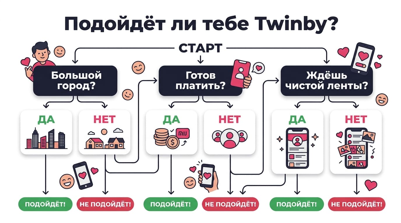 Twinby: отзывы пользователей и что на самом деле стоит за четвёркой в сторах — фото 9