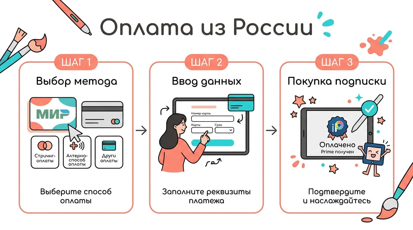 Как оплатить подписку ibis Paint Prime из России в 2026 году — фото 3