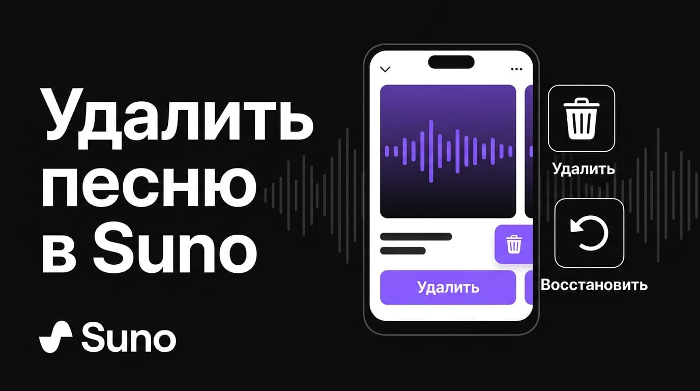 Как удалить песню в Suno и вернуть её обратно, если передумал