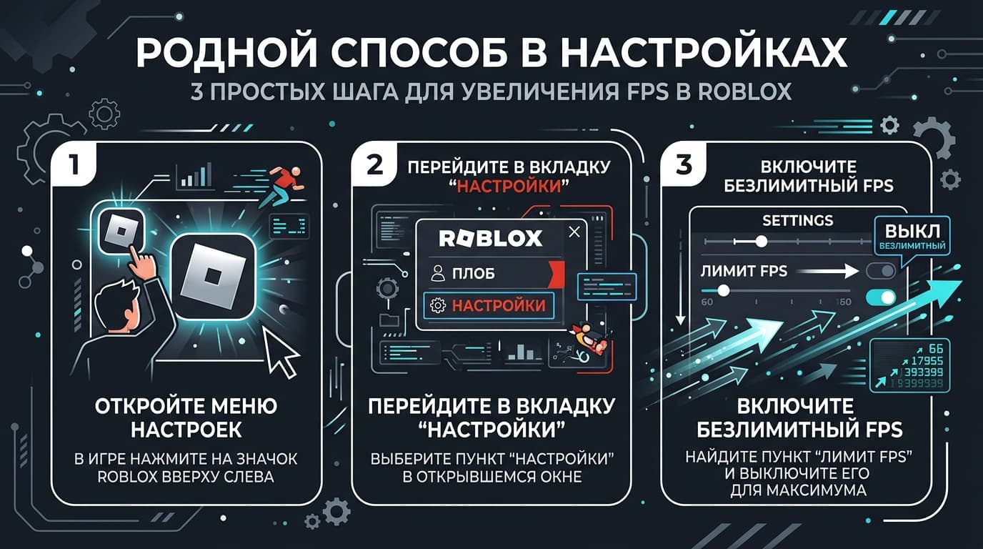 Как убрать ограничение FPS в Roblox: разбираемся с 60 кадрами — фото 2