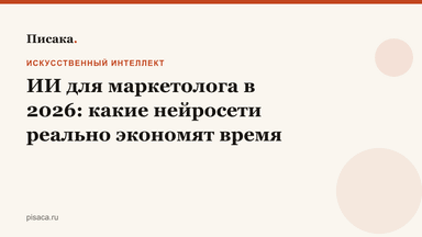 ИИ для маркетолога в 2026: какие нейросети реально экономят время