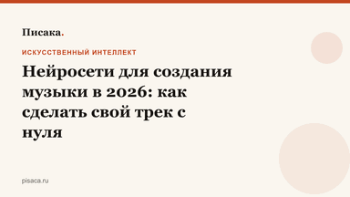 Нейросети для создания музыки в 2026: как сделать свой трек с нуля