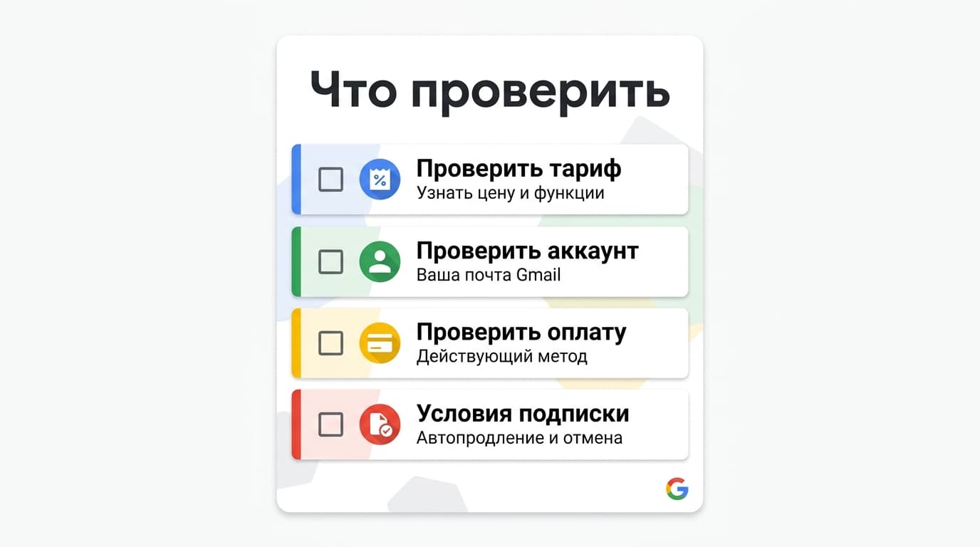 Как оформить подписку Google в России в 2026 году — фото 4