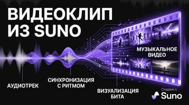 Видеоклип на трек из Suno: как связать музыку с AI-генератором видео и получить готовый ролик