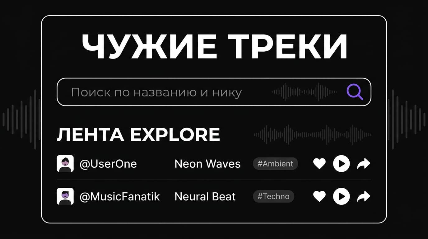 Где искать опубликованные песни в Suno: свой профиль, чужие треки и пропавшие генерации — фото 2
