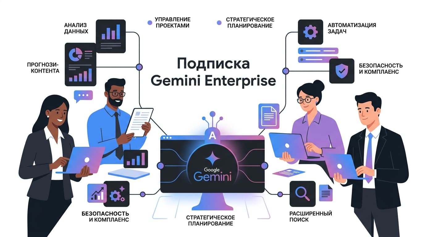 Как оплатить подписку Gemini Enterprise из России в 2026 году