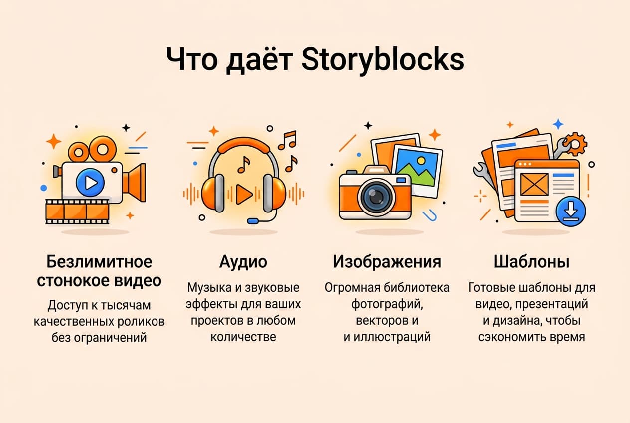 Как оформить подписку Storyblocks из России в 2026 году: без зарубежной карты — фото 1