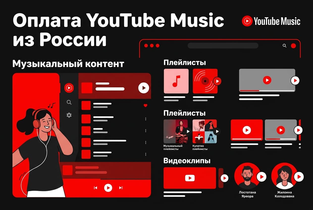 Как оплатить YouTube Music из России в 2026 году: Premium без зарубежной карты