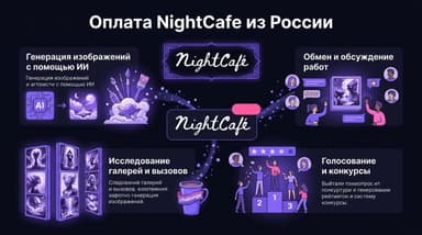 Как оформить подписку NightCafe из России в 2026 году: без зарубежной карты