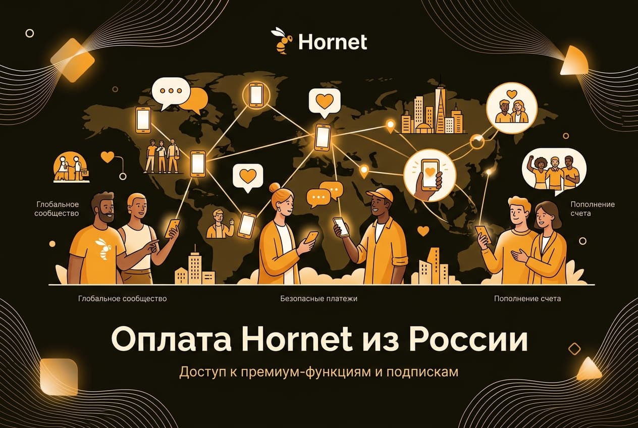 Как оплатить подписку Hornet из России в 2026 году: без зарубежной карты