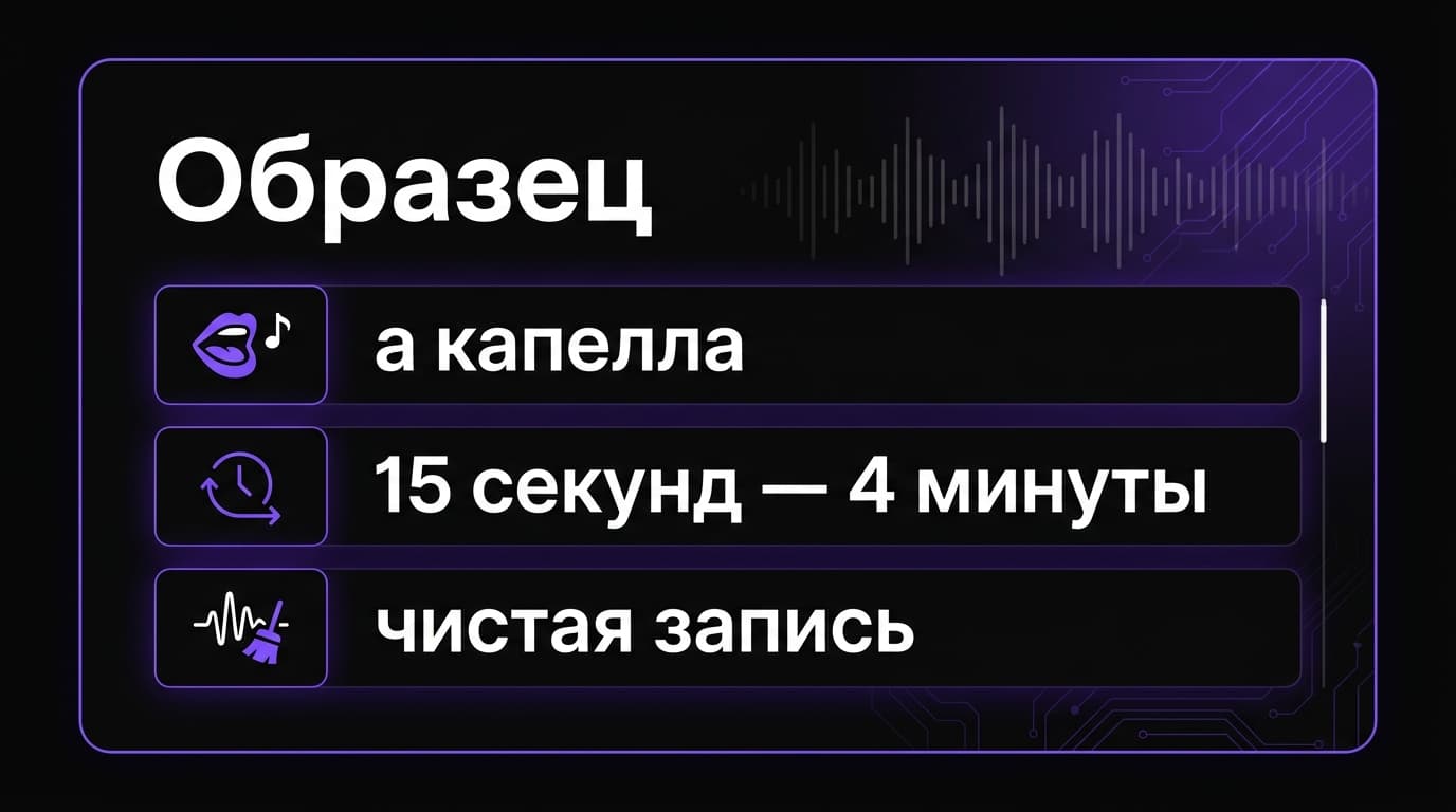 Voices в Suno: как научить нейросеть петь твоим собственным голосом — фото 1