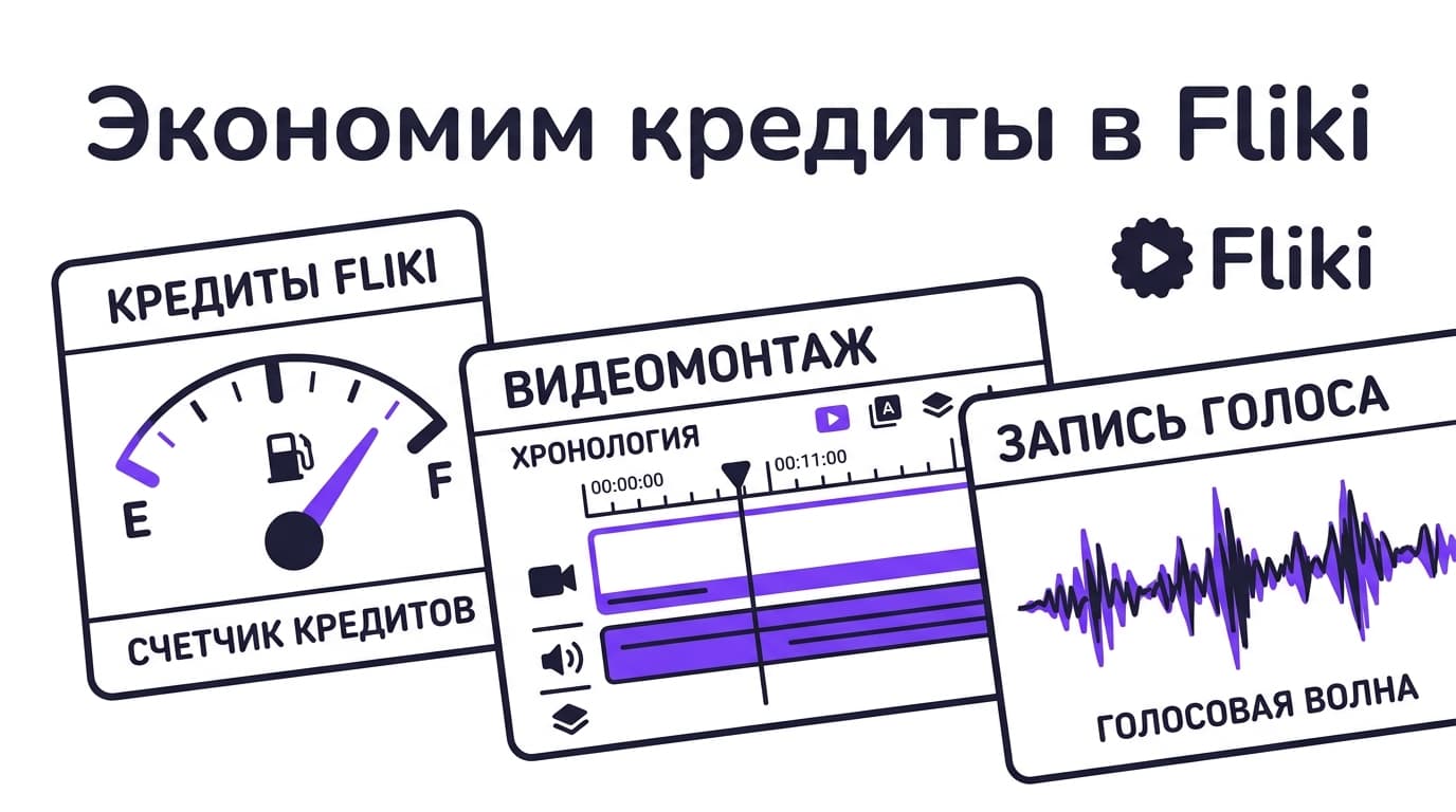 Как экономить кредиты в Fliki: где они утекают и как не переплатить
