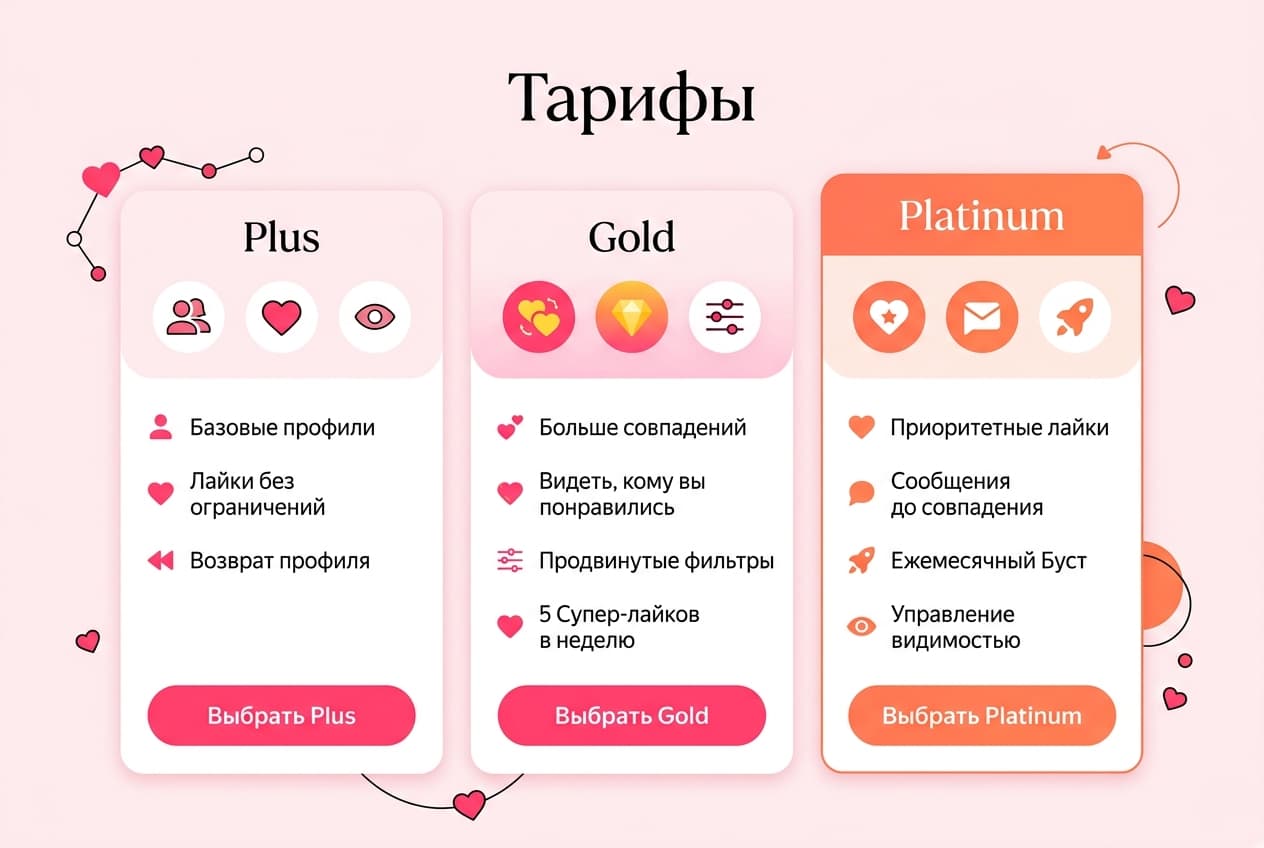 Как купить подписку Tinder из России в 2026 году: без зарубежной карты — фото 2