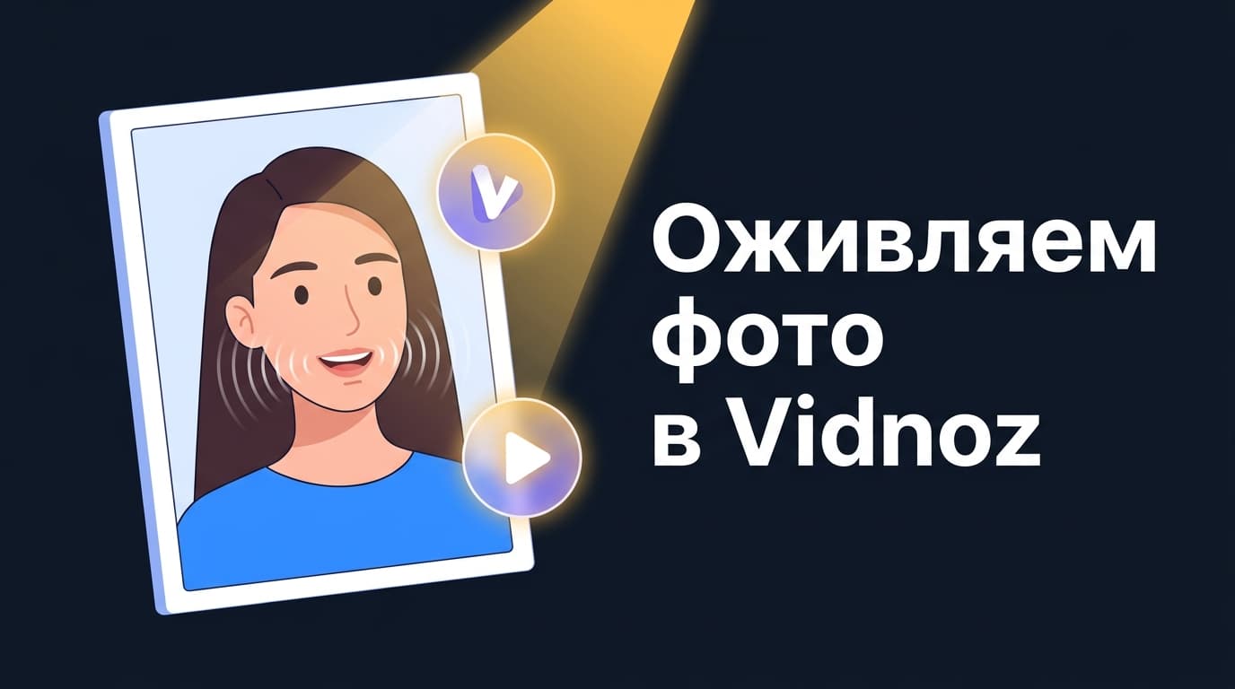 Как оживить фото в Vidnoz: делаем говорящее фото за пару минут