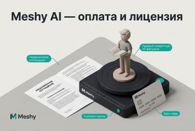 Как оплатить Meshy AI из России в 2026 году: тарифы, кредиты и цена бесплатного плана