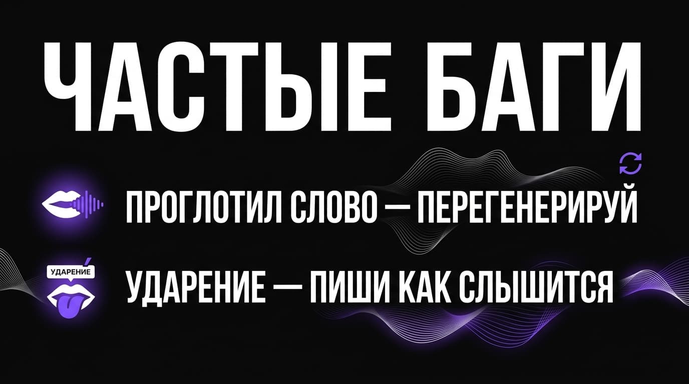 Правим текст готовой песни в Suno: замена слов, проглоченные буквы и неверные ударения — фото 2