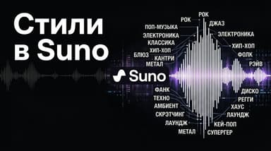 Стили в Suno: как правильно заполнять поле Style и смешивать жанры для своего звука